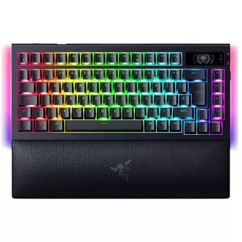 Razer JuodaWidow V4 Pro klaviatūra, žaidimų, USB, RF belaidė, Bluetooth, QWERTY US, juoda