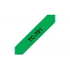 žymėjimo juosta Brother TC701 12 mm juoda ant žalios