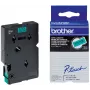 žymėjimo juosta Brother TC701 12 mm juoda ant žalios