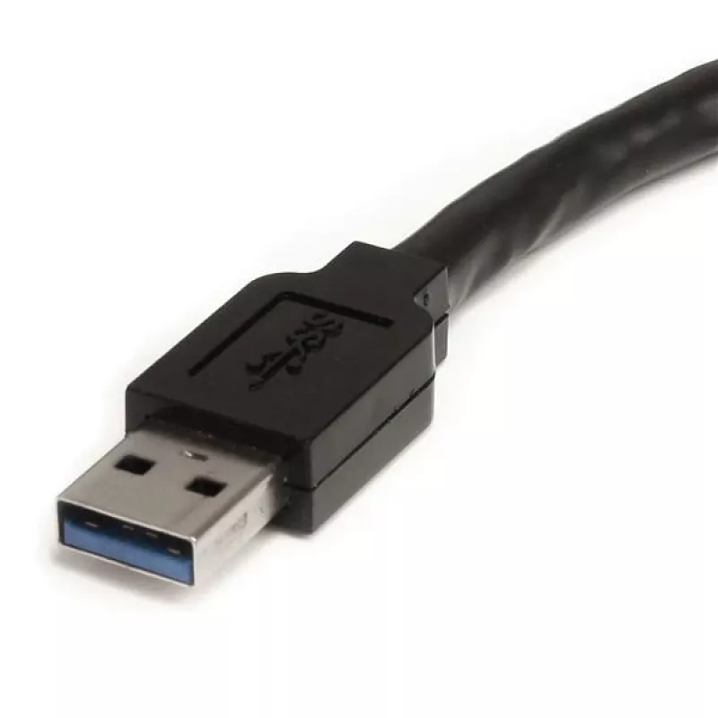 StarTech.com 10 m USB 3.0 aktyvus ilginamasis kabelis, USB-A į USB-A, 10 m, USB 3.2 Gen 1 (3.1 Gen 1), 5 Gbit/s, juodas