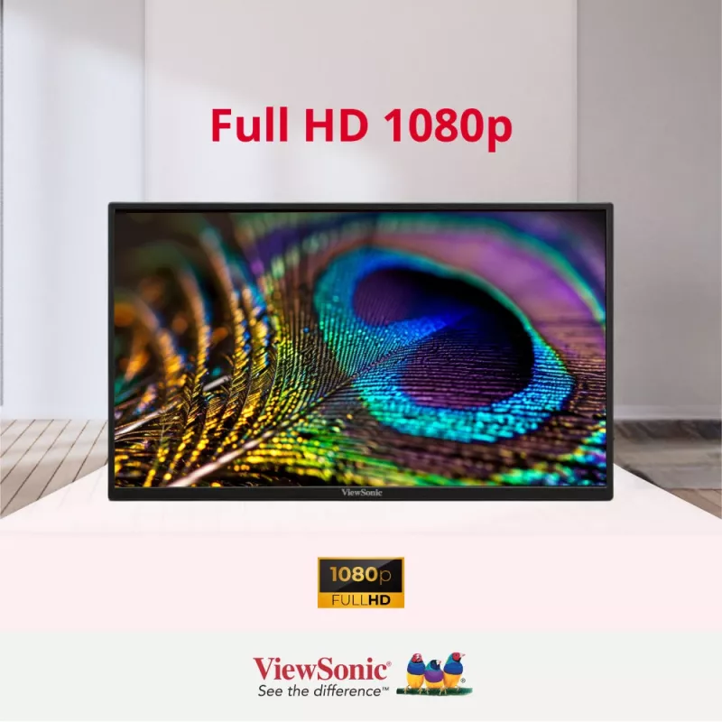 Viewsonic VA1650 kompiuterio monitorius 40,6 cm (16 colių) 1920 x 1080 pikselių Full HD LED juodas