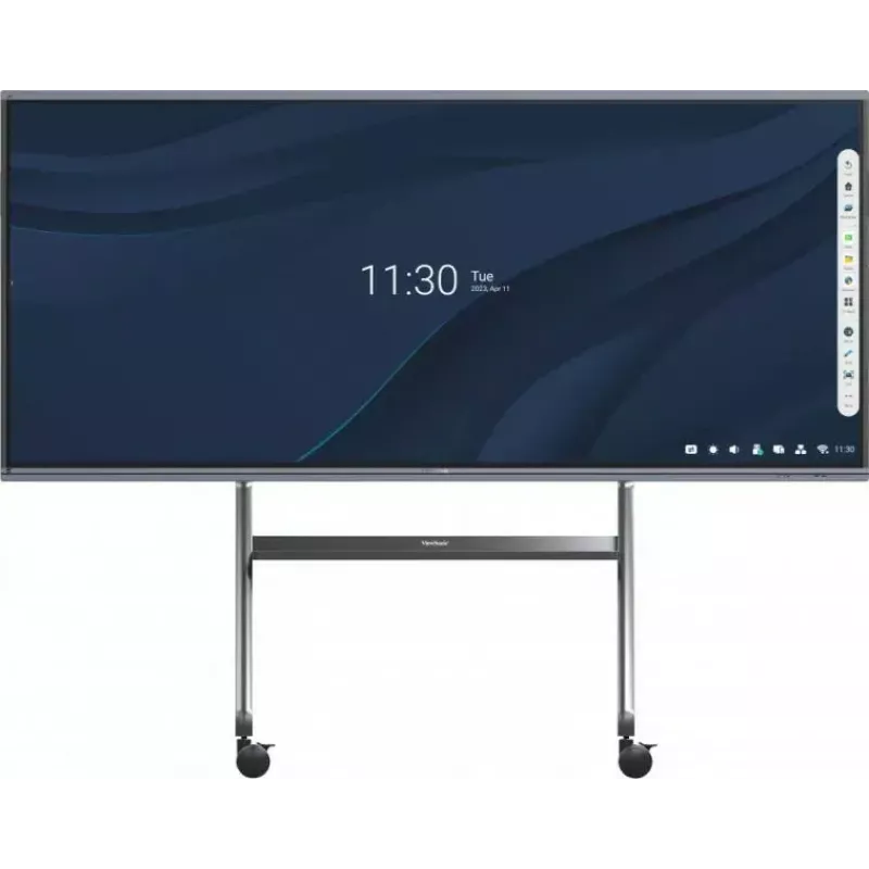 Viewsonic VB-STND-009 reklaminių ekranų stovas 2,67 m (105 colių) juoda, sidabrinė