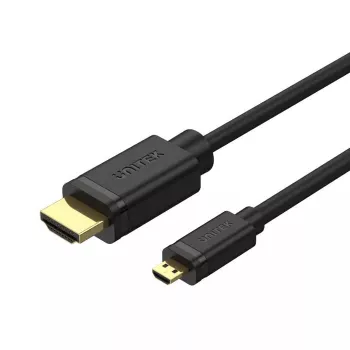 HDMI kabelis UNITEK Y-C182 2m HDMI Type D Micro HDMI Type A Standard Juoda