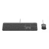 Laidinė pilno dydžio klaviatūra su pele Logitech 920-013349 — USB, QWERTY US International, grafitas, 1,8 m laidas