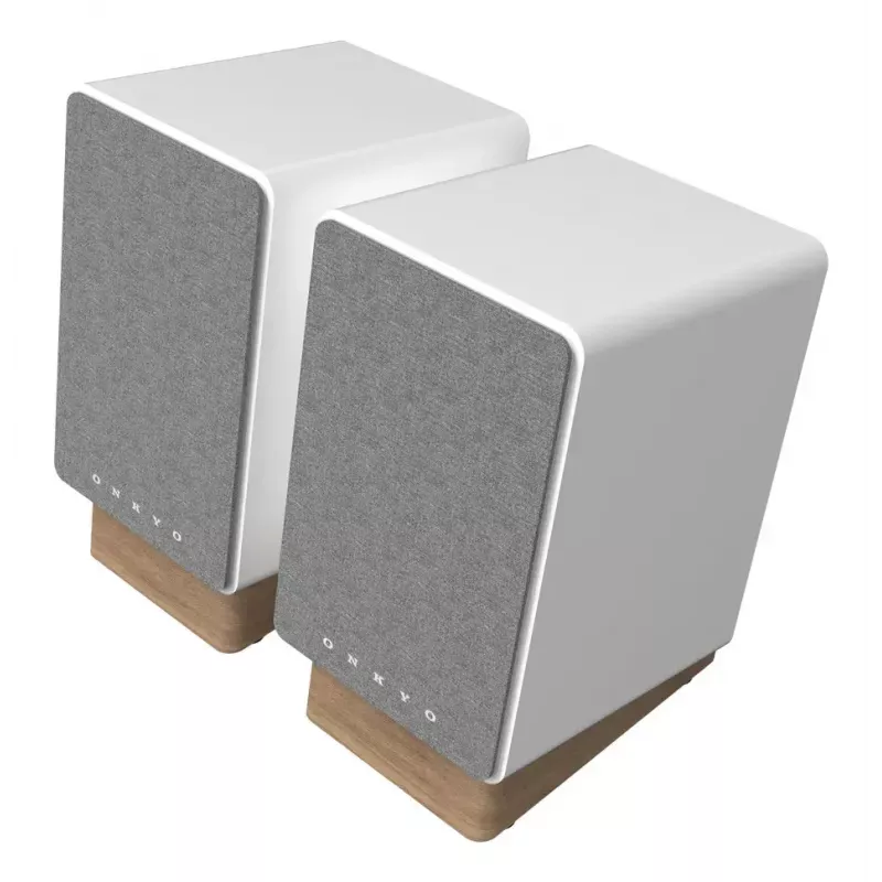 Onkyo 2-jų krypčių garsiakalbis GX-30ARC — 2.0 kanalai, laidinis ir belaidis, 50 W RMS, 55–20000 Hz, pilka / balta