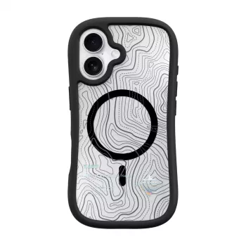 LAUT POP ADVENTURE dėklas iPhone 16 serijai Dangtelis Juoda permatoma