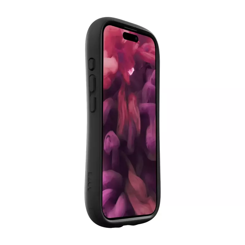 Dėklas LAUT POP ADVENTURE, skirtas iPhone 16 Pro, permatomas juodas