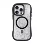 Dėklas LAUT POP ADVENTURE, skirtas iPhone 16 Pro, permatomas juodas