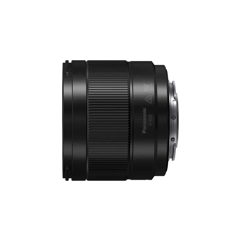 Itin plataus kampo objektyvas Panasonic H-X09 12 elementų 0,25 karto juodos spalvos