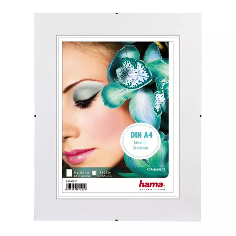 Hama „Clip-Fix“ berėmis paveikslėlių laikiklis, paprastas stiklas, 21 x 29,7 cm