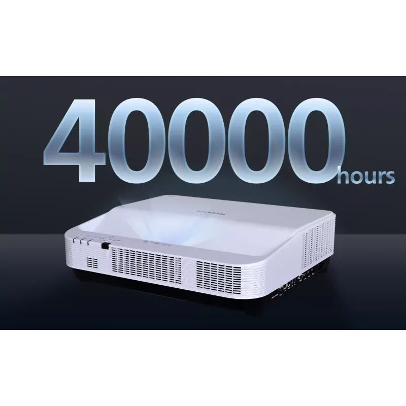Ricoh PJ UHL3660 Ultra trumpo fokusavimo projektorius 6500 ANSI liumenų DLP UHD 4K (3840x2160) Baltas