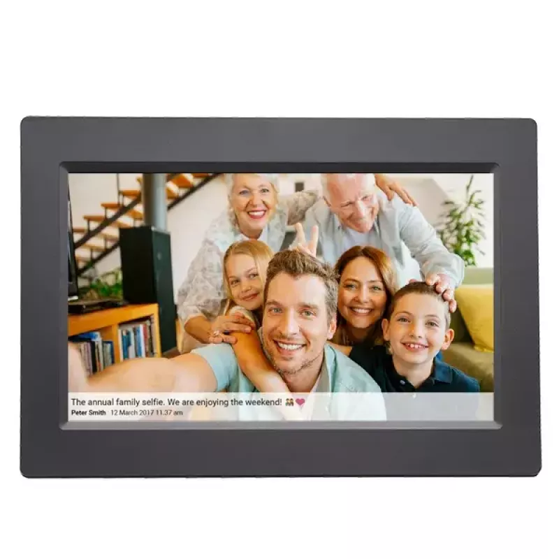 Skaitmeninis nuotraukų rėmelis Denver PFF-1015B 10.1 colio jutiklinis ekranas Wi-Fi 16GB