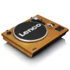 Diržinė garso patefono plokštelių grotuvas Lenco LS-55WA medinis pusiau automatinis USB Bluetooth