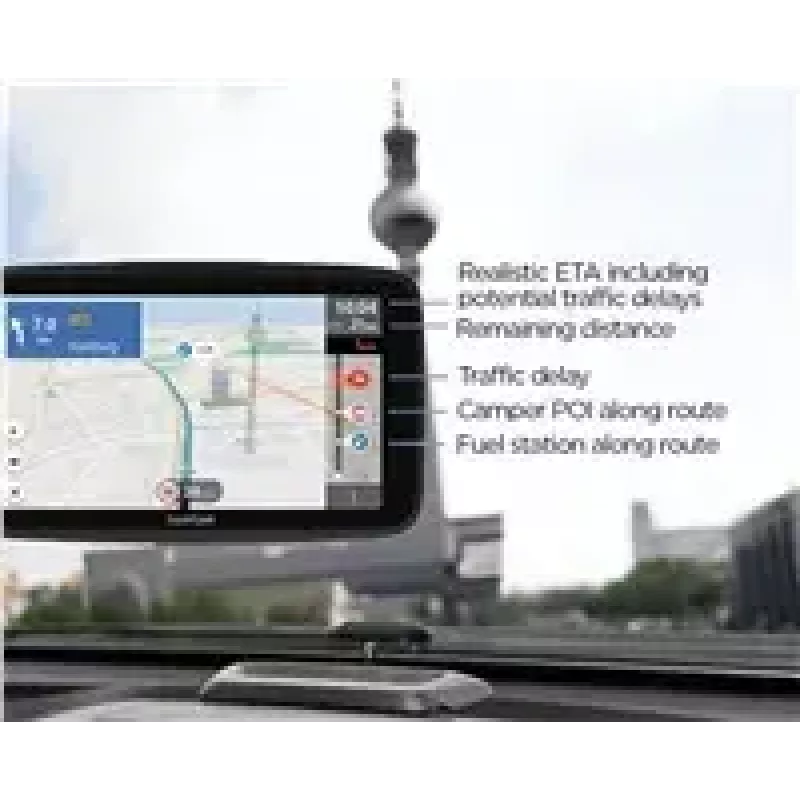 GPS navigatorius TOMTOM Go Camper Tour 6 (2-osios kartos) — nešiojamas kelionių su kemperiu / furgonu navigacijos įrenginys