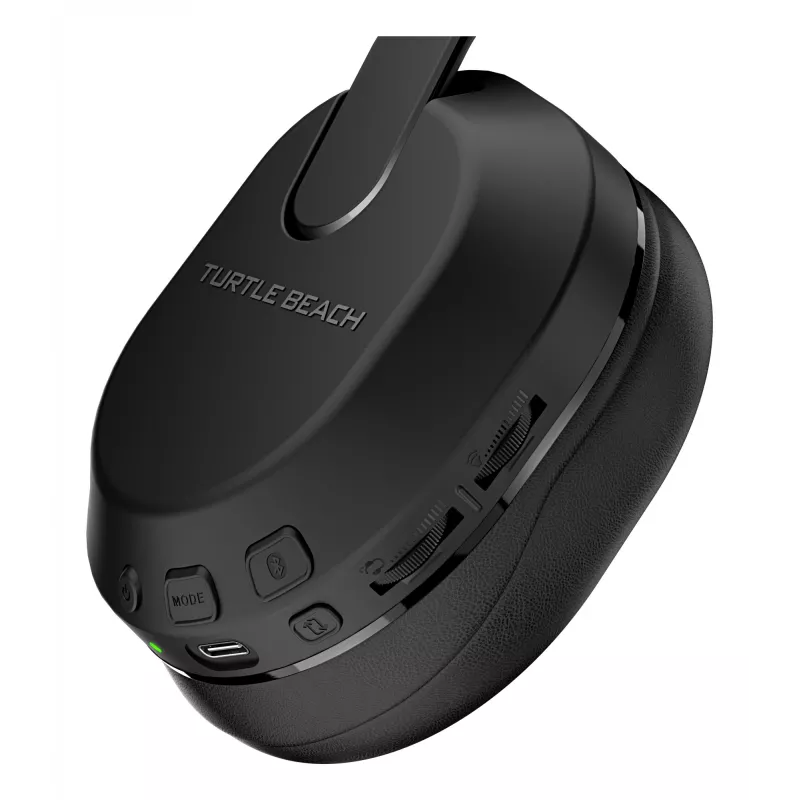 Turtle Beach Stealth 500 Juoda PC belaidės žaidimų ausinės su iki 40 val. baterija ir Bluetooth, skirtos PC, PS5, PS4 ir mobiliesiems įrenginiams