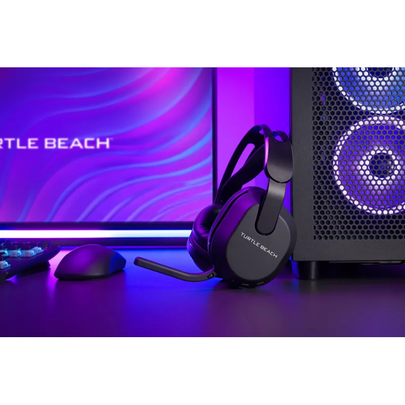 Turtle Beach Stealth 500 Juoda PC belaidės žaidimų ausinės su iki 40 val. baterija ir Bluetooth, skirtos PC, PS5, PS4 ir mobiliesiems įrenginiams