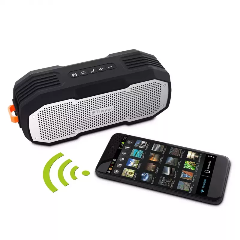 Stereo nešiojamasis garsiakalbis Fantec Novi T30, sidabrinis