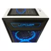 PC korpusas LC-Power Holo-1_X Midi Tower, baltas
