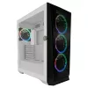 PC korpusas LC-Power Holo-1_X Midi Tower, baltas