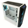 PC korpusas LC-Power Holo-1_X Midi Tower, baltas
