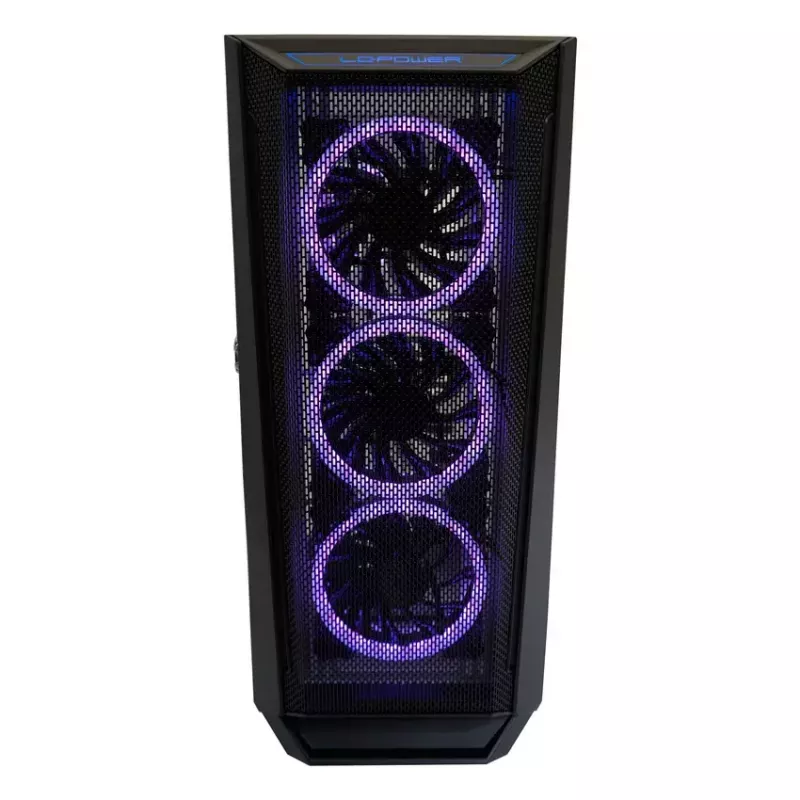 PC korpusas LC-Power Holo-1_X Midi Tower, baltas