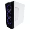 PC korpusas LC-Power Holo-1_X Midi Tower, baltas