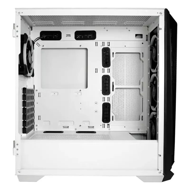 PC korpusas LC-Power Holo-1_X Midi Tower, baltas