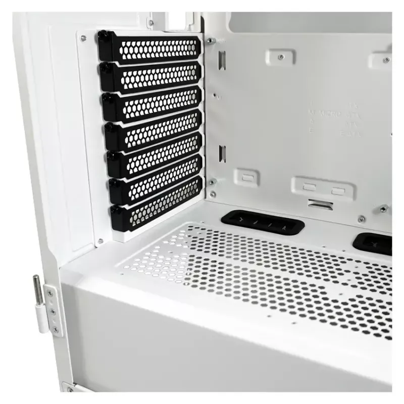 PC korpusas LC-Power Holo-1_X Midi Tower, baltas