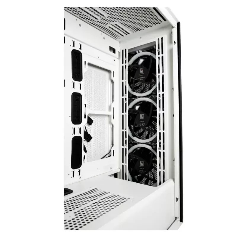 PC korpusas LC-Power Holo-1_X Midi Tower, baltas