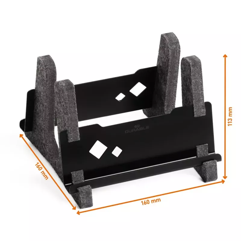Nešiojamojo kompiuterio stovas Durable Effect 43,2 cm antracito metalas plastikas