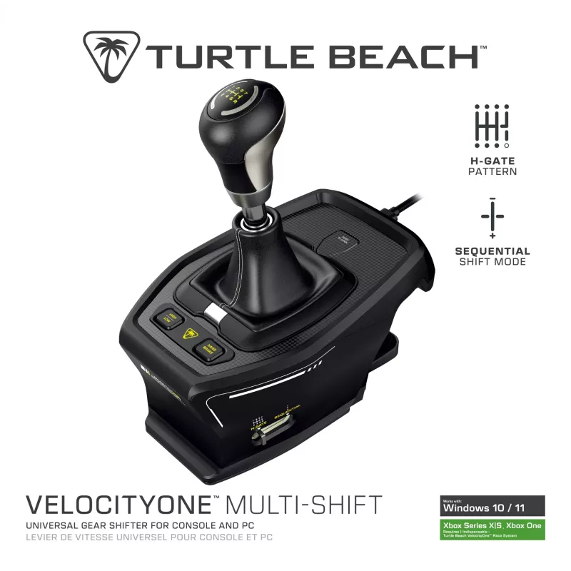 Turtle Beach VelocityOne Multi-Shift pavarų perjungiklis TBS-0001-05 — suderinamas su skrydžių ir lenktynių valdikliais