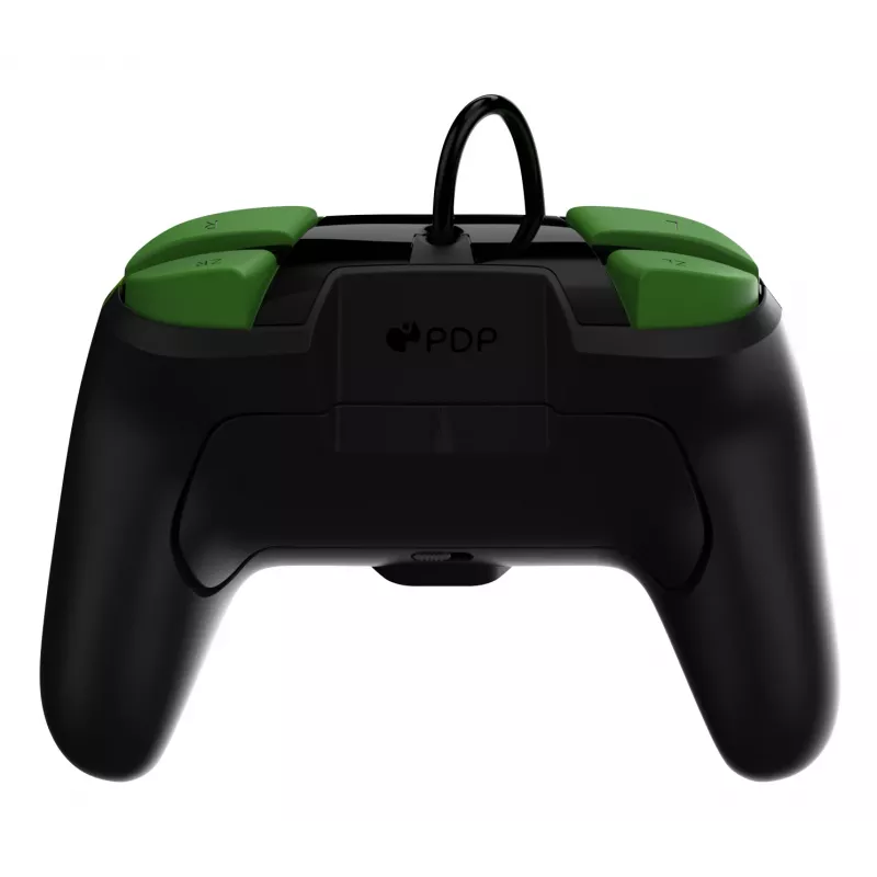 Žaidimų valdiklis PDP REMATCH Wired Controller 1-Up Glow in the Dark, skirtas Nintendo Switch, USB, 3 m laidas, D-pad, Pradžios mygtukas, Juoda/Žalia