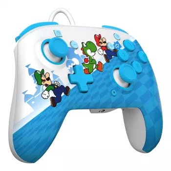 PDP Mario Escape REMATCH žaidimų pultas, skirtas „Nintendo Switch“ – laidinis USB, D-pad, pradžios mygtukas, įvairiaspalvis