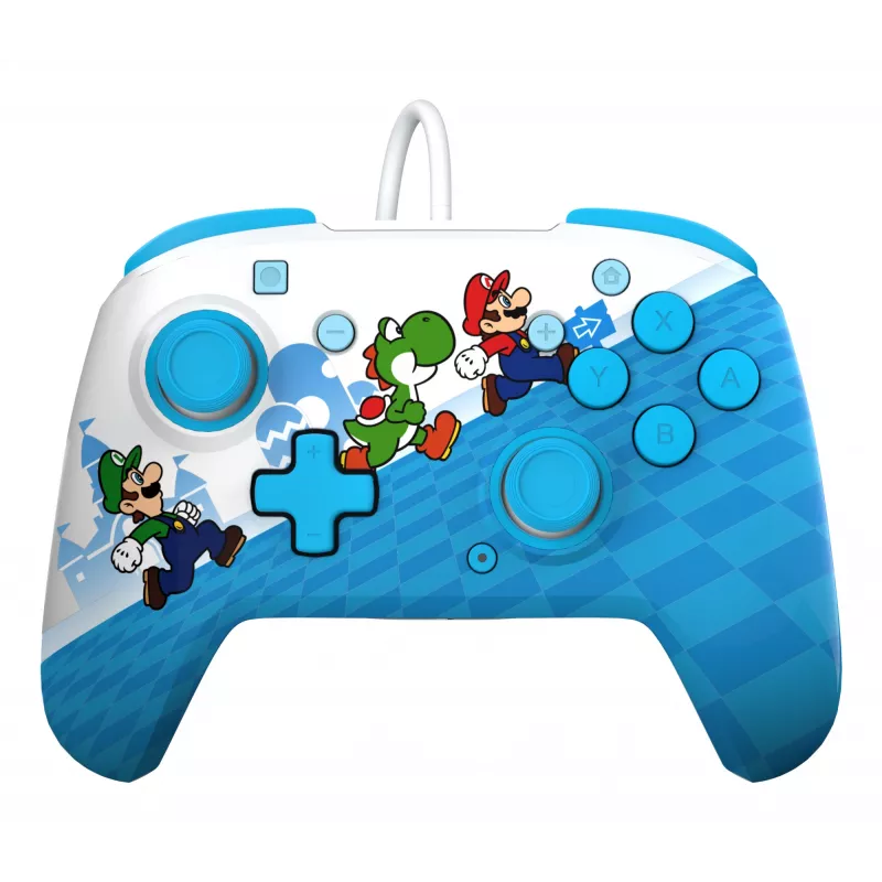 PDP Mario Escape REMATCH žaidimų pultas, skirtas „Nintendo Switch“ – laidinis USB, D-pad, pradžios mygtukas, įvairiaspalvis