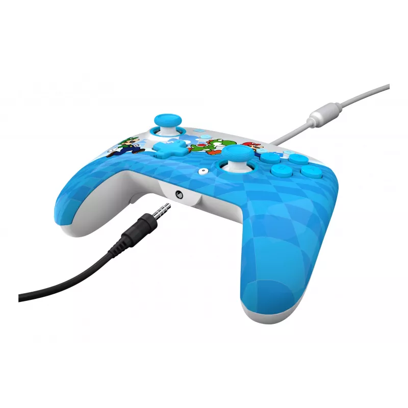 PDP Mario Escape REMATCH žaidimų pultas, skirtas „Nintendo Switch“ – laidinis USB, D-pad, pradžios mygtukas, įvairiaspalvis