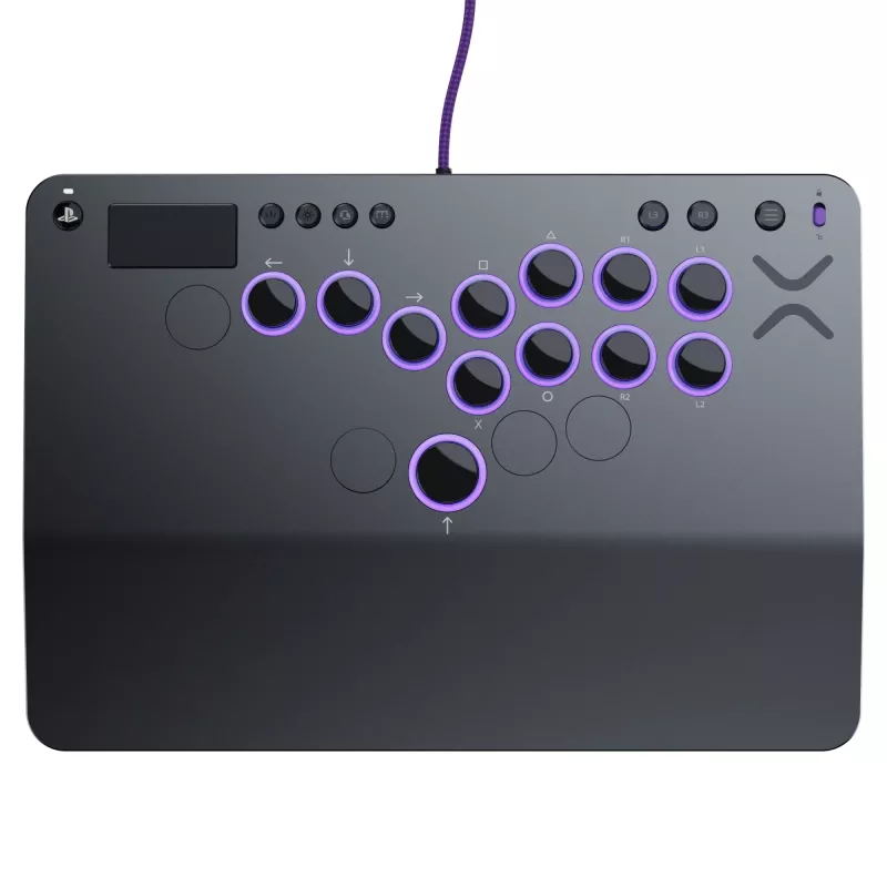 PDP Victrix Pro KO Leverless Fight Stick pilka USB kovos lazda kompiuteriui, PlayStation 4, PlayStation 5