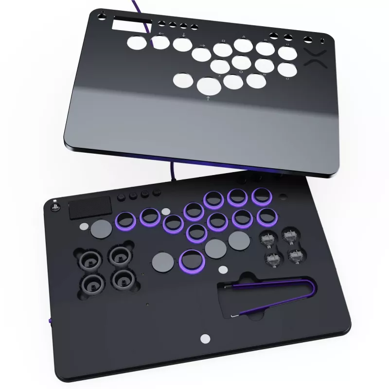 PDP Victrix Pro KO Leverless Fight Stick pilka USB kovos lazda kompiuteriui, PlayStation 4, PlayStation 5