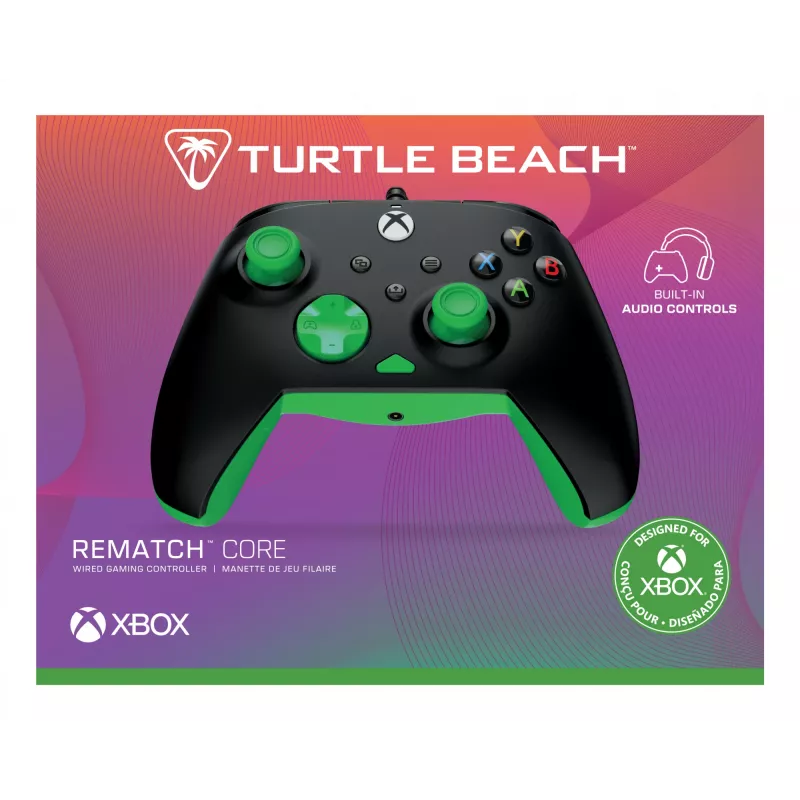 Žaidimų pultas Turtle Beach Rematch Core Juoda Green USB Wired PC Xbox