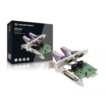Conceptronic PCI Express kortelė 1 lygiagretusis prievadas ir 2 nuoseklieji prievadai