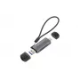 Conceptronic BIAN05G 2-in-1 USB 3.0 dvigubos jungties kortelių skaitytuvas, SD/MicroSD 3.0, UHS-I