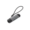 Conceptronic BIAN05G 2-in-1 USB 3.0 dvigubos jungties kortelių skaitytuvas, SD/MicroSD 3.0, UHS-I