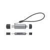 Conceptronic BIAN05G 2-in-1 USB 3.0 dvigubos jungties kortelių skaitytuvas, SD/MicroSD 3.0, UHS-I