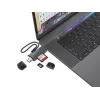 Conceptronic BIAN05G 2-in-1 USB 3.0 dvigubos jungties kortelių skaitytuvas, SD/MicroSD 3.0, UHS-I