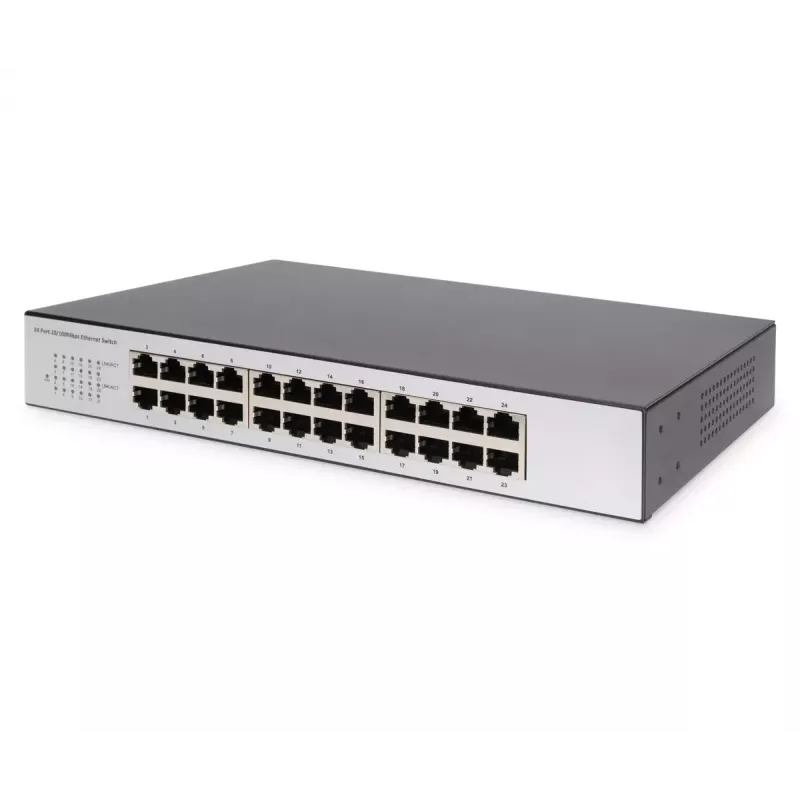 Nevaldomas komutatorius Digitus DN-60021-2 24 prievadų Fast Ethernet