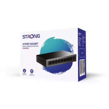 Strong SW8000M tinklo komutatorius Gigabit Ethernet 8 prievadų 16 Gbit/s