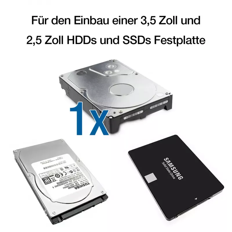 HDD korpusas Fantec DB-ALU31 juodas 3,5 col.