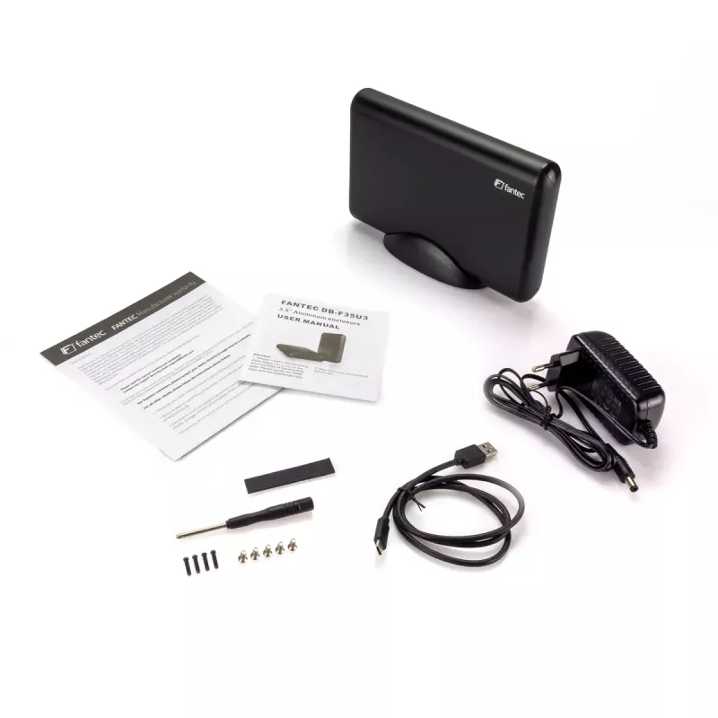 HDD korpusas Fantec DB-F35U3 juodas 3,5 colio