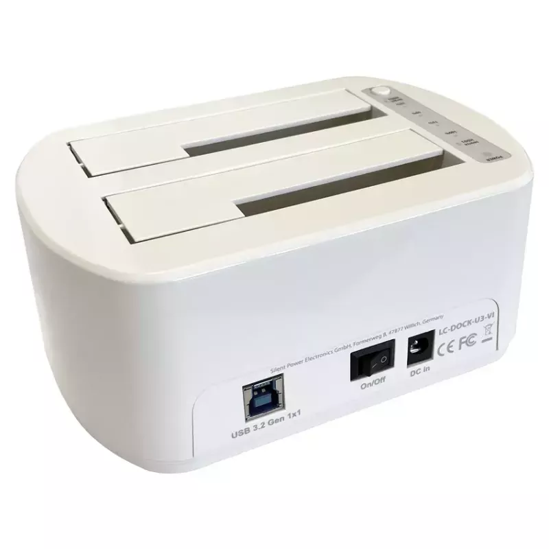 Saugyklos dokinio stotelė LC-Power LC-DOCK-U3-VI USB 3.2 Gen 1 HDD SSD