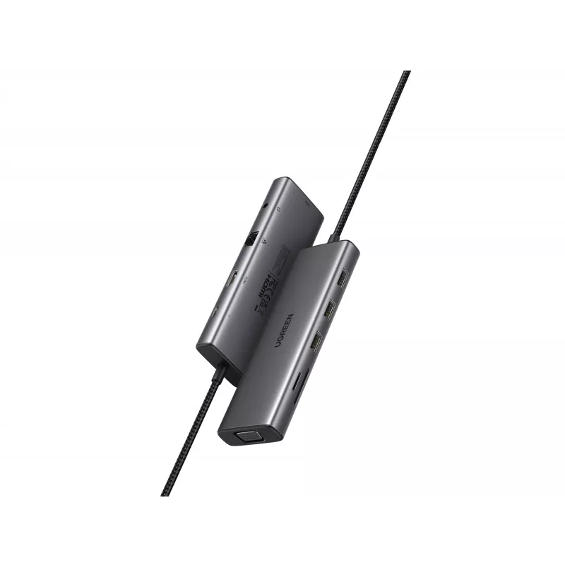 Ugreen Revodok 10-in-1 USB-C šakotuvas UGREEN 15601 10 prievadų 4K HDMI