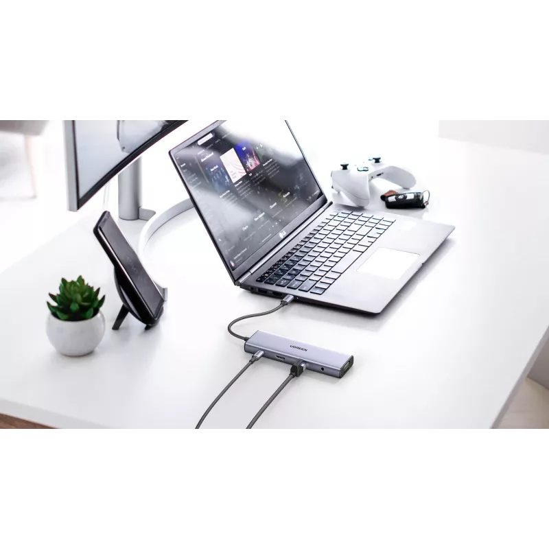Ugreen Revodok 10-in-1 USB-C šakotuvas UGREEN 15601 10 prievadų 4K HDMI